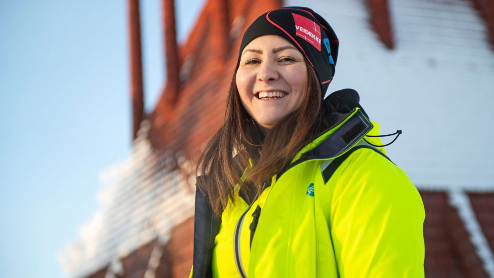 Porträtt av en medarbetare på Veidekke