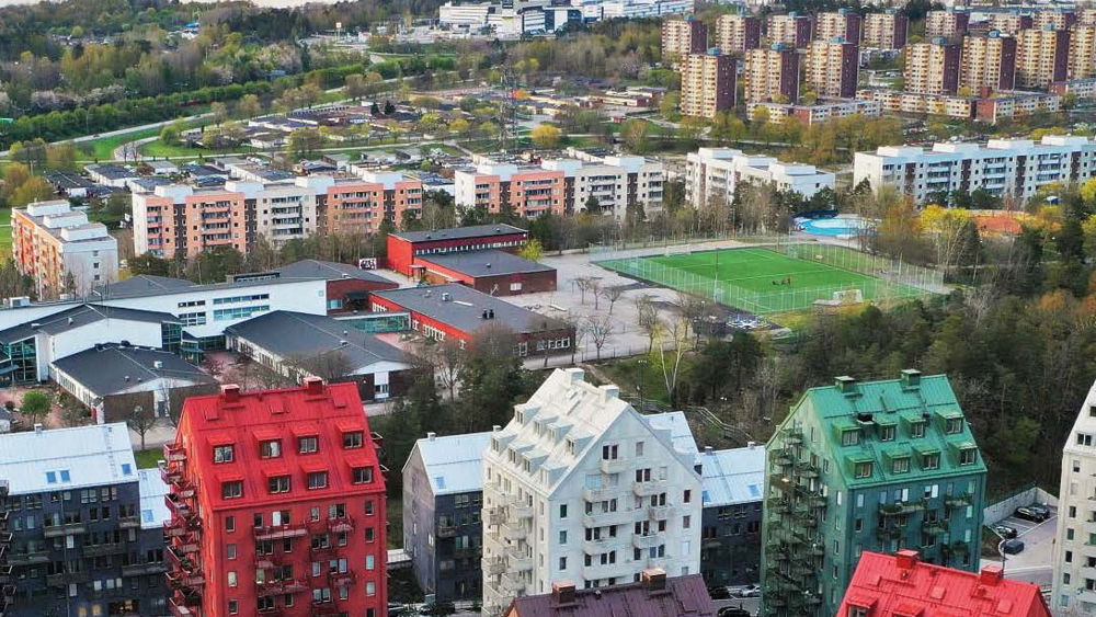 Foto över ett bostadsområde