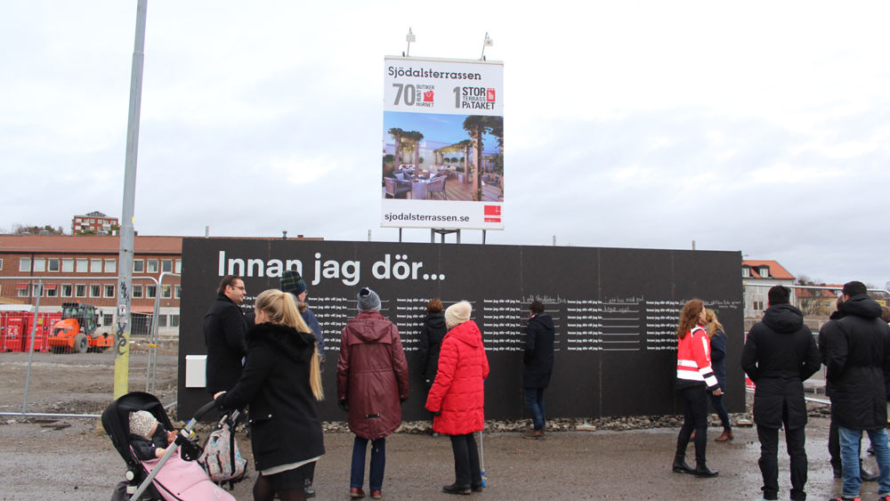 Bostadsdrömmar skrevs på plank
