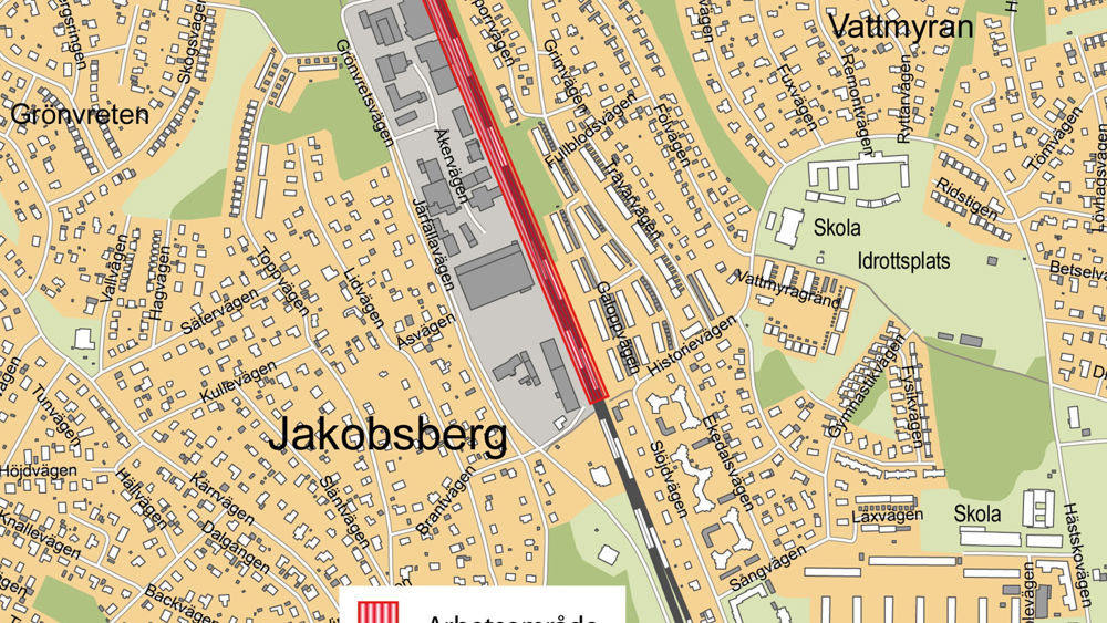 Veidekke uppför stödmur, väg- och ledningsomläggning för projektet Mälarbanan