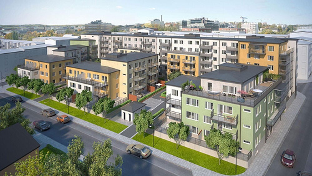 Veidekke bidrar till en större småstadskänsla i Sollentuna