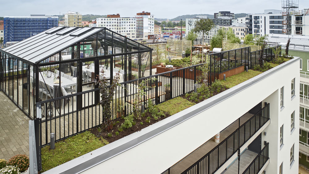 Göteborg har fått sin första gröna takterrass