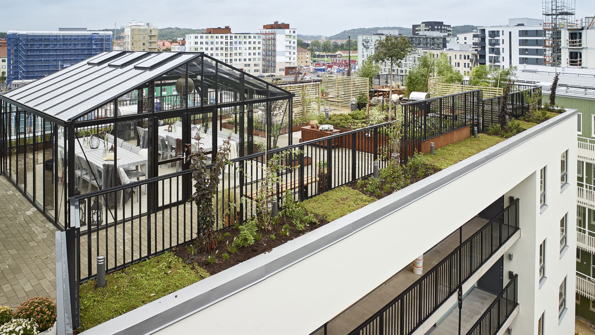 Göteborg har fått sin första gröna takterrass