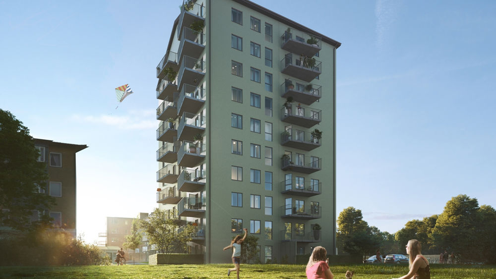 Veidekke säljstartar 56 lägenheter i stadsnära Flatås, Göteborg