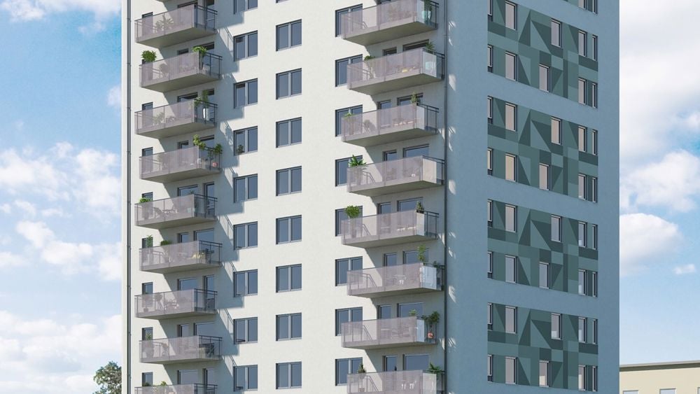 Veidekke utvecklar och säljer hyresrätter i Högdalen