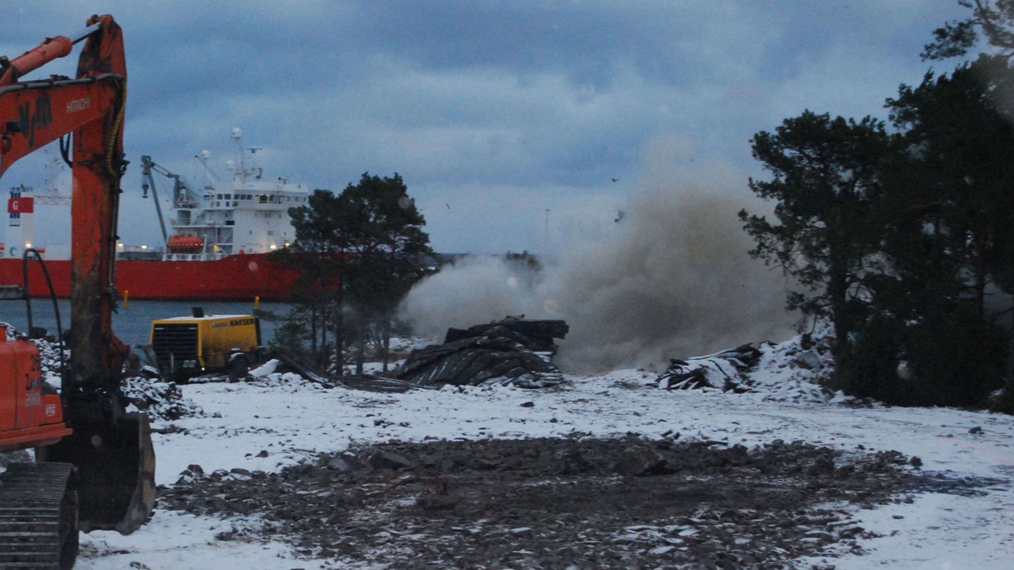 Veidekke spränger för nytt djupvattenintag vid kärnkraftverket i Oskarshamn