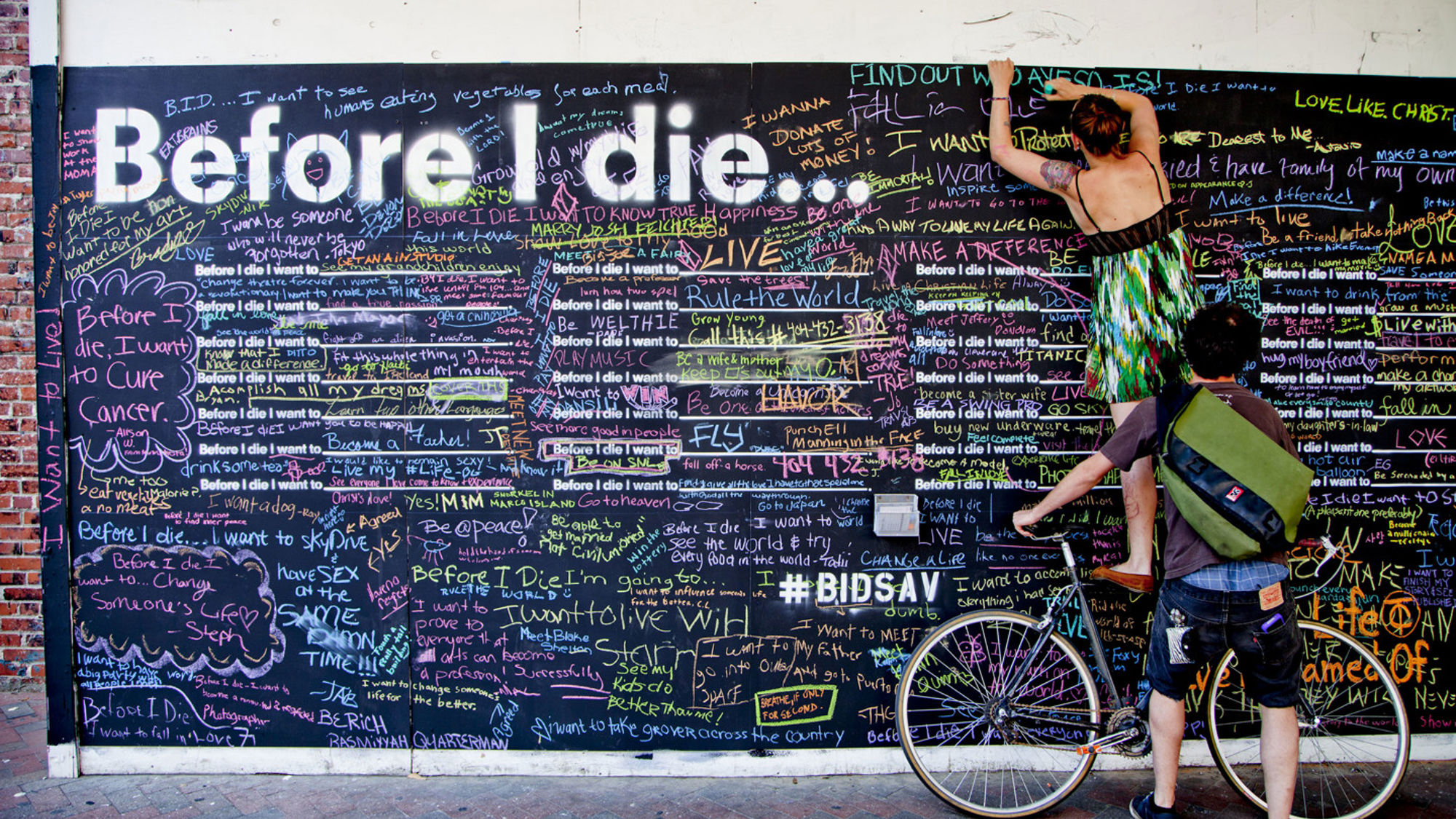 “Before I die...” i Savannah, USA. Foto: Trevor Coe.