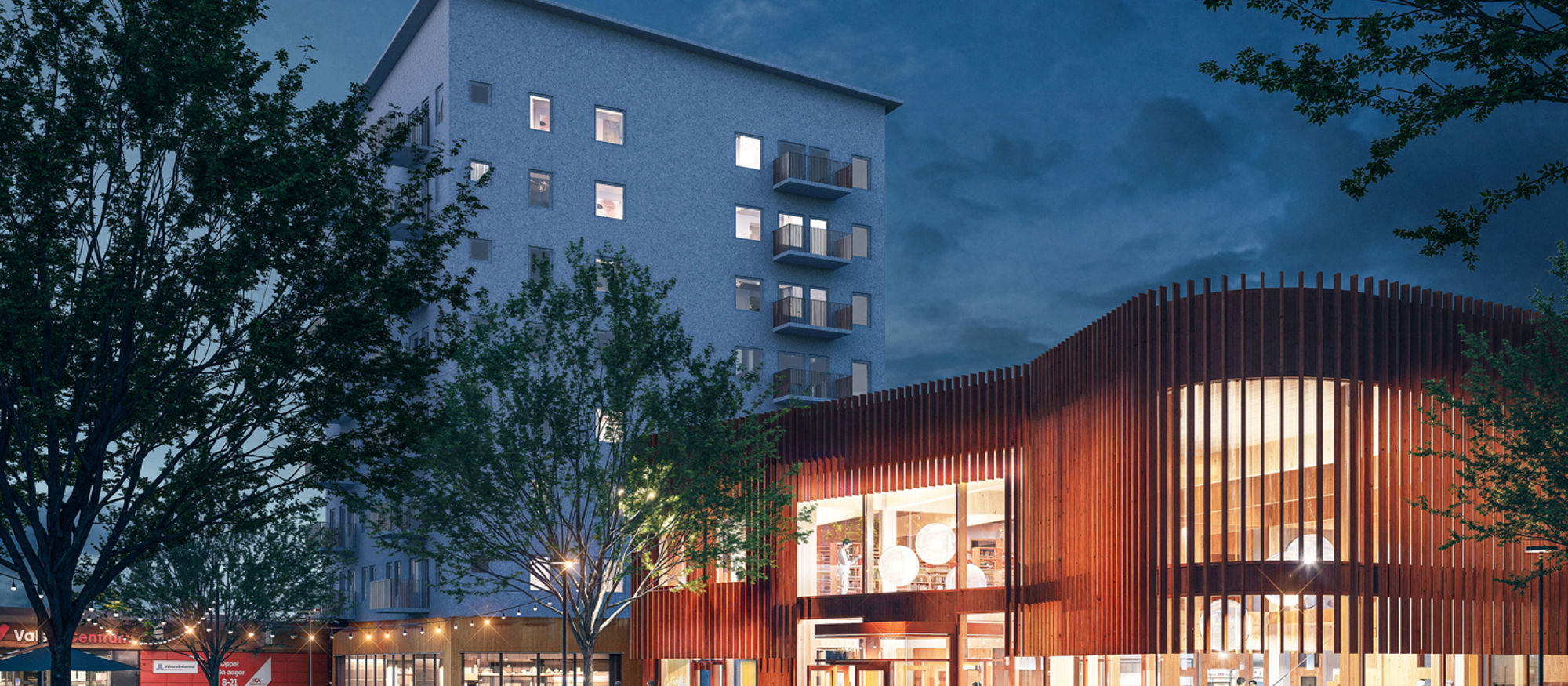 Valsta KAC exteriör torget