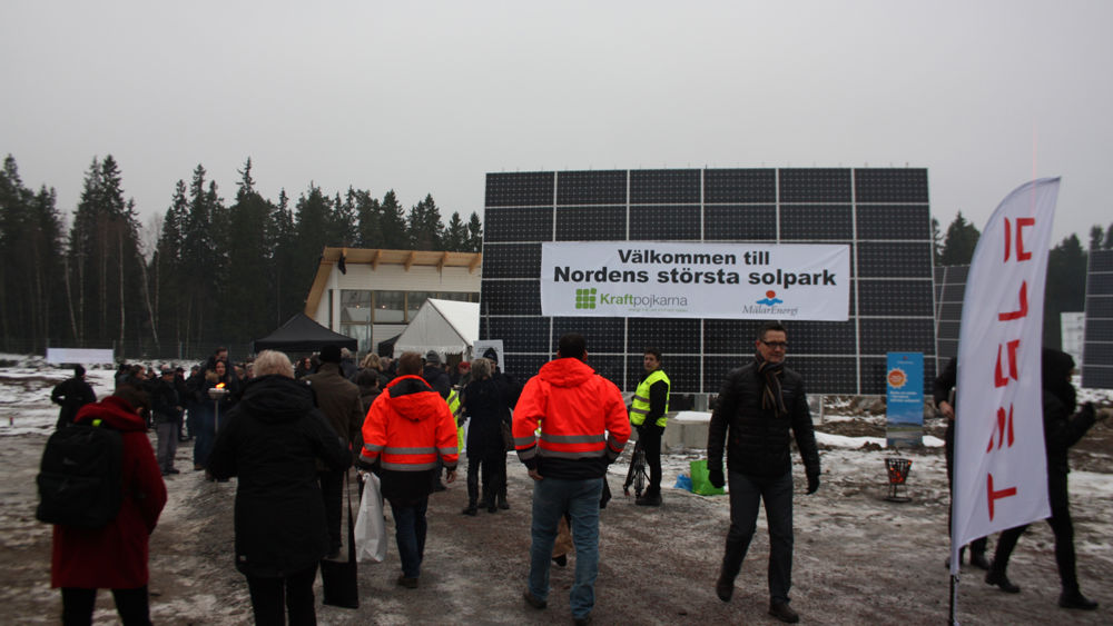 Veidekke lade grunden för Nordens största solpark