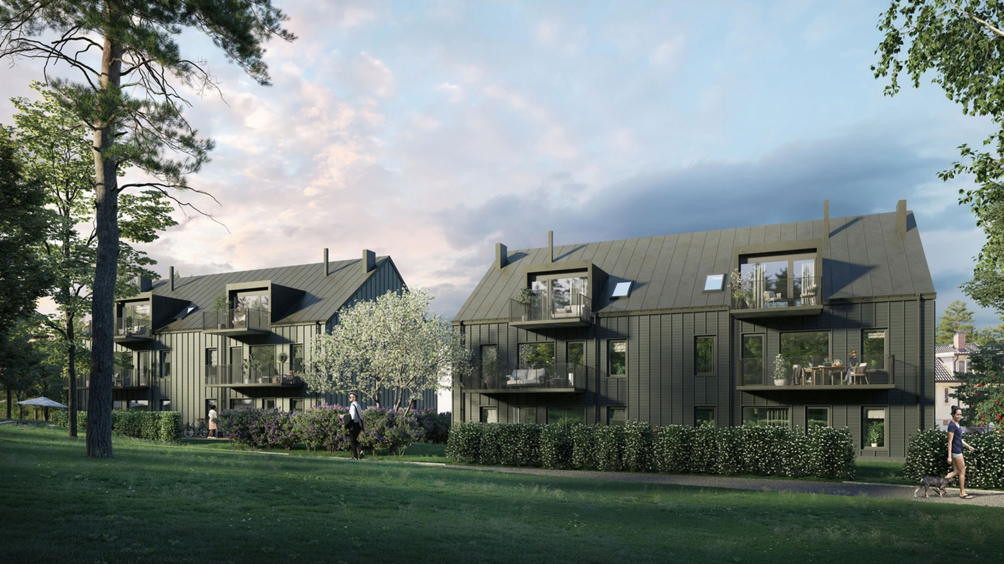 Nya flerbostadshus i trä byggs i Bromma – säljstart för 42 lägenheter
