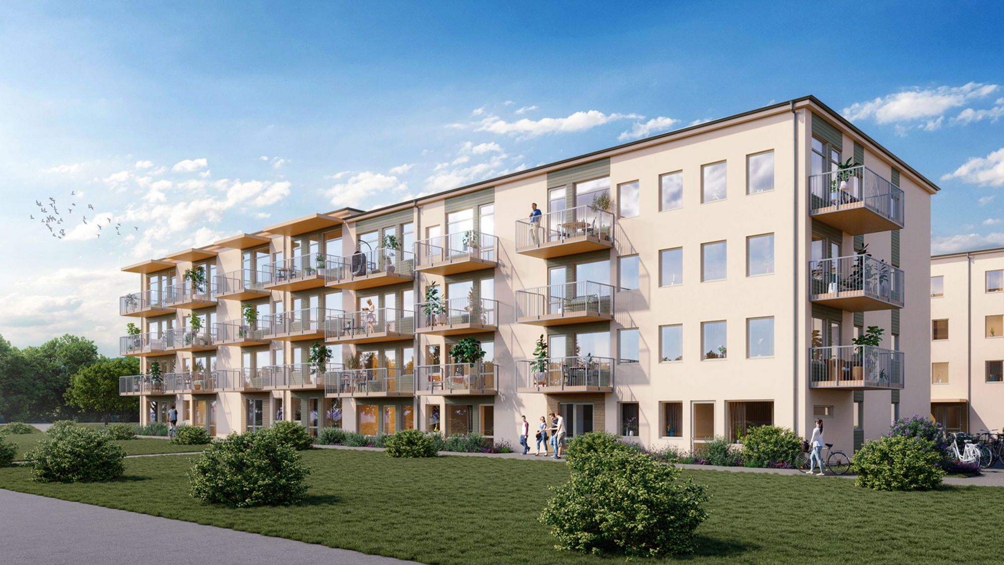 Vipeholm hus 1 fasad mot väster