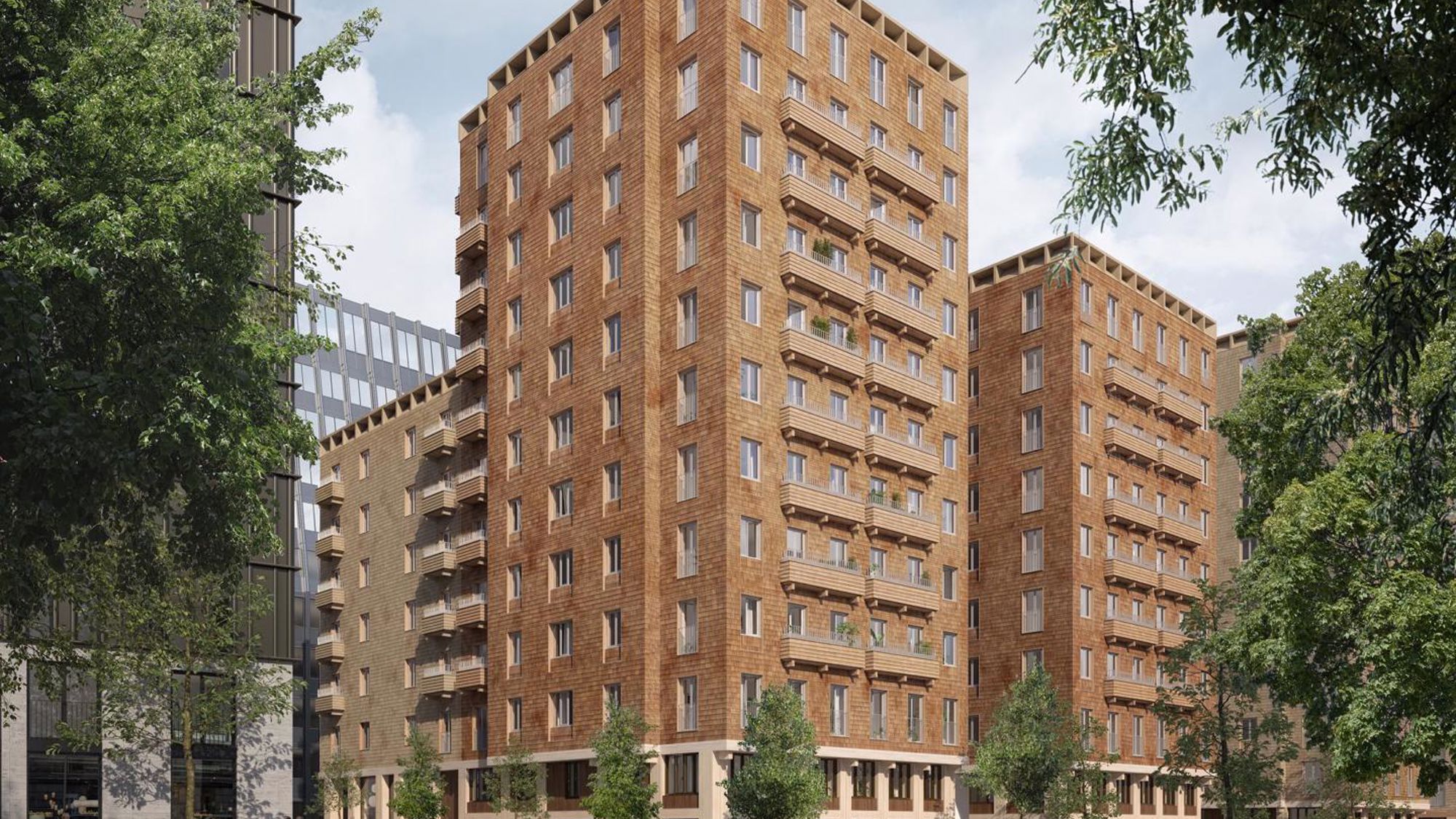 Säljstart för Cederhusen - Stockholms första bostadskvarter i massivträ 