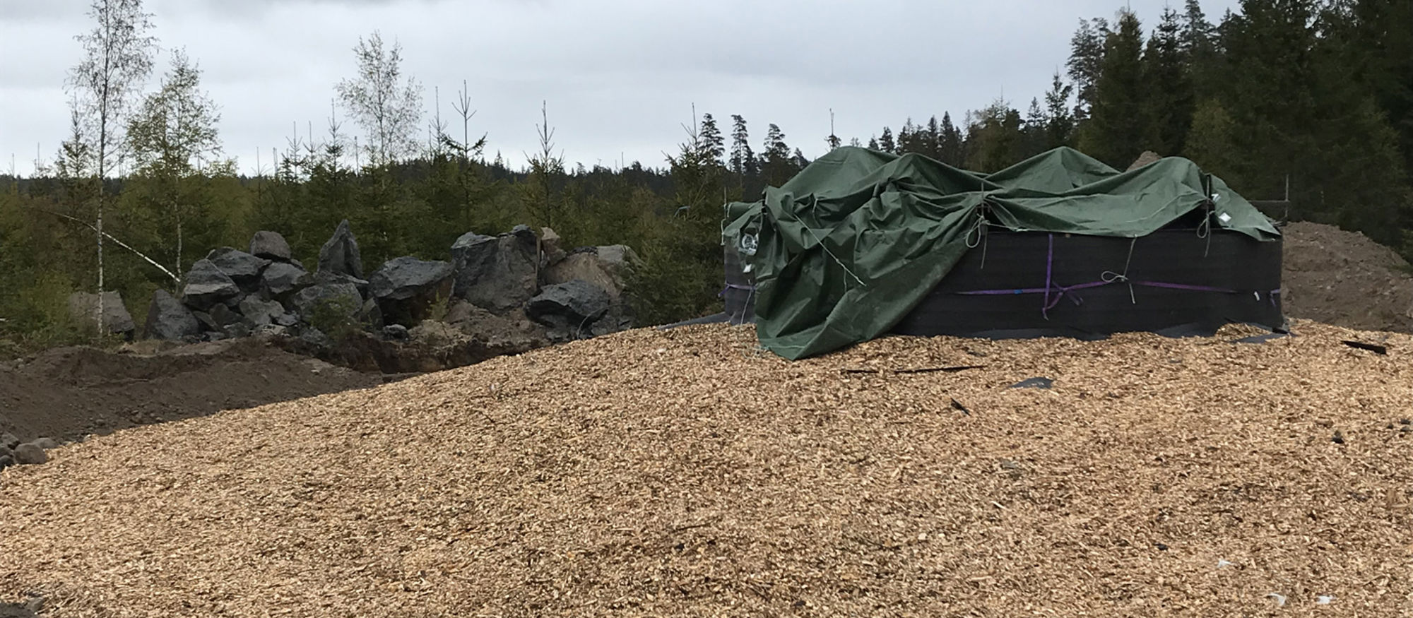 Vindkraftspark Slageryd - isolering av betongfundament