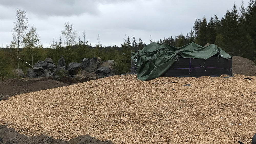 Vindkraftspark Slageryd - isolering av betongfundament